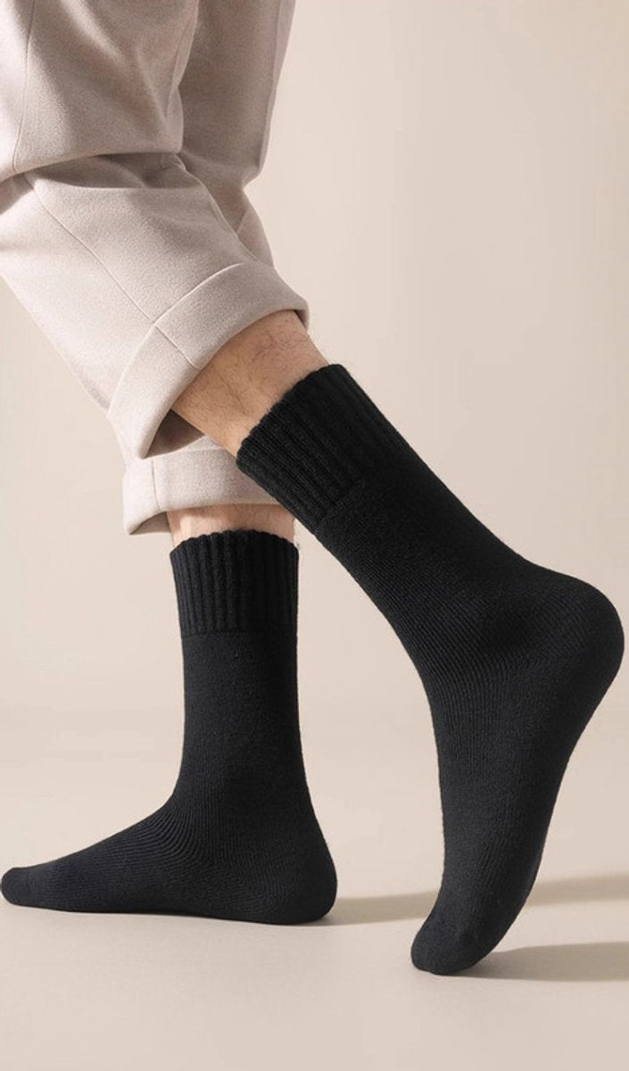 Thick Winter Socks Men - House Socks - Fluffy Socks - Casual Socks - Work Socks - 6-Pack Socks Men 43 46 - Size 40-46 - Black, White, Gray - Image 8