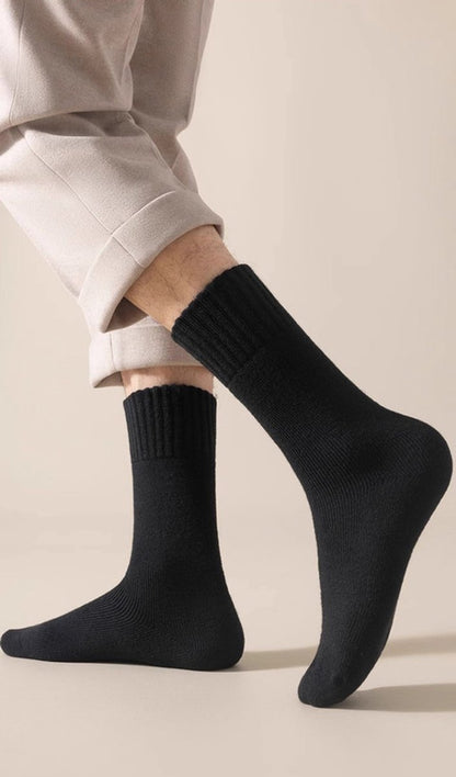 Thick Winter Socks Men - House Socks - Fluffy Socks - Casual Socks - Work Socks - 6-Pack Socks Men 43 46 - Size 40-46 - Black, White, Gray - Image 8