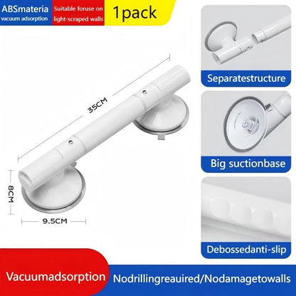 Shower Handle with Suction Cup Bathroom - Suitable for shower and toilet - Moisture-resistant - Non-slip - Safety handle - Removable - Wall bracket - Handle for the elderly and children - 35 CM - Image 7