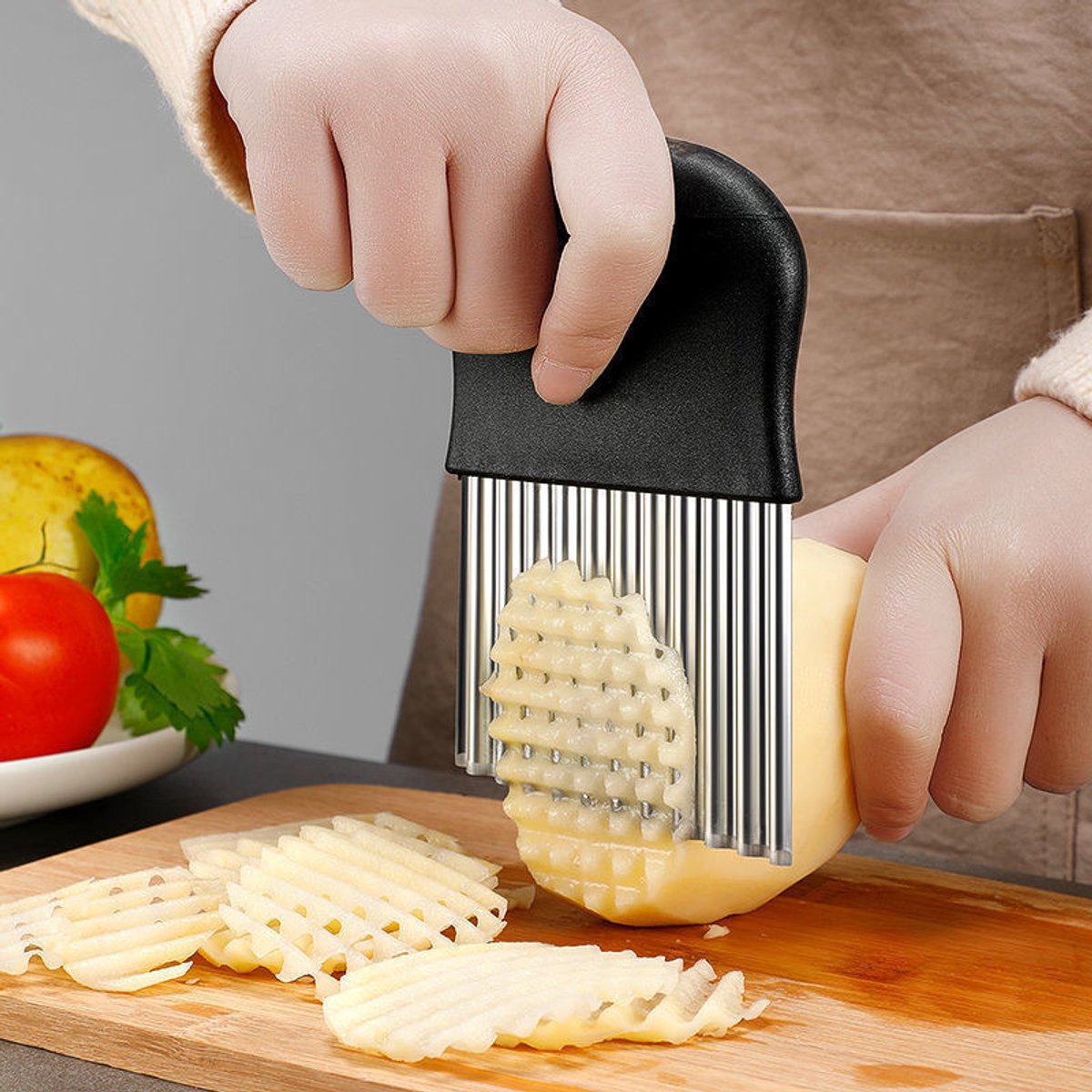 Household potato knife - potato flower knife - potato cutting knife - multifunctional knife - vegetable cutting knife made of stainless steel - Image 3