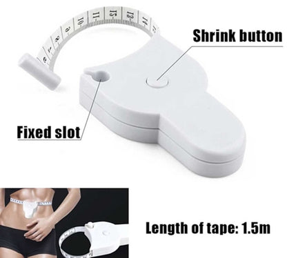 Measuring tape - for clothing and body measurements - centimeters and inches - white - Image 2