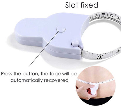 Measuring tape - for clothing and body measurements - centimeters and inches - white - Image 3