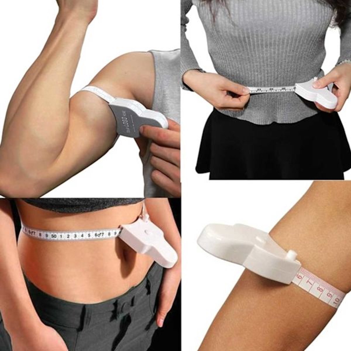 Measuring tape - for clothing and body measurements - centimeters and inches - white - Image 4