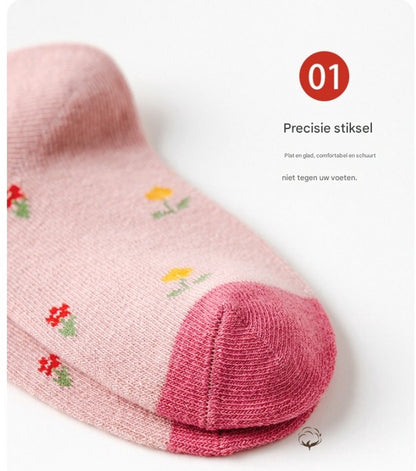 5 pairs of children's socks - Short socks for boys and girls, cotton, suitable for medium to large children - Size S (1-3 years), recommended shoe size 21-24 - Image 4