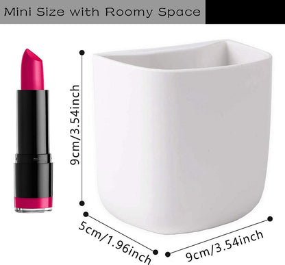 Pencil Holder - Self-Adhesive Wall Pencil Holder - Highlighter - Writing Tool Organizer - Storage - Whiteboard - Home Office - White - Set of 2 - Image 4