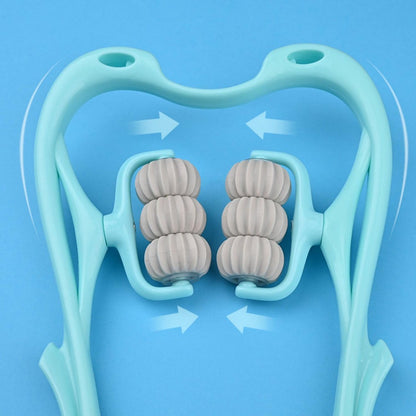 Cervical Massager - Manual Neck Clamp and Neck Kneader - Portable Meridian Roller for Home Use - Image 3