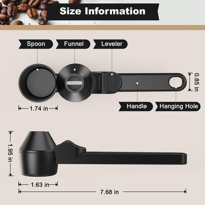 Coffee Scoop – Measuring Spoon – Coffee Accessories – Coffee Measuring Spoon | A Spoon with a Funnel – Scoops – Coffee Scoop - Image 4