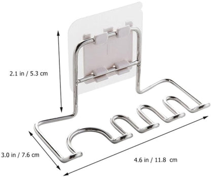 Bathroom storage rack - Wall-mounted toothbrush holder - Hanging bathroom storage rack - Image 4