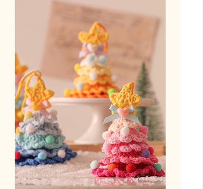 Christmas Decorations - Crochet Christmas Tree Bell Decorations - Small Christmas Decorations - Car Decorations - Style C - Image 5