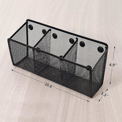 Pen Holder - Mesh Storage Basket with Extra Strong Magnets - Freezer Safe - Whiteboard - Cabinet Accessory - Office Supplies Organizer - Image 5
