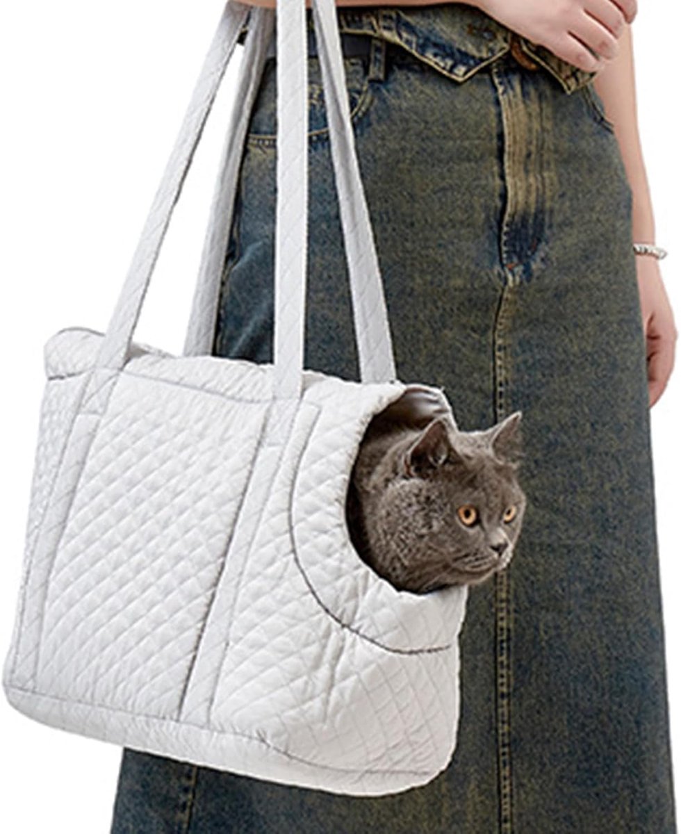 Pet Carrier - Small Portable Pet Carrier - Lightweight Cotton Winter Pet Carrier - Take Your Pet With You - Suitable for Cats, Puppies and Kittens - Image 6