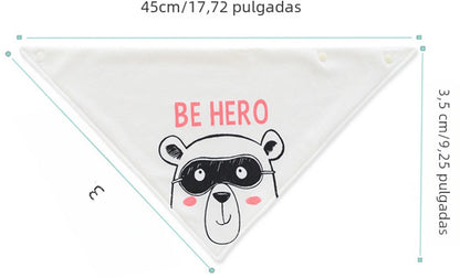 5-pack waterproof triangular baby bandanas - for boys and girls - fashionable cotton unisex bibs - Image 2