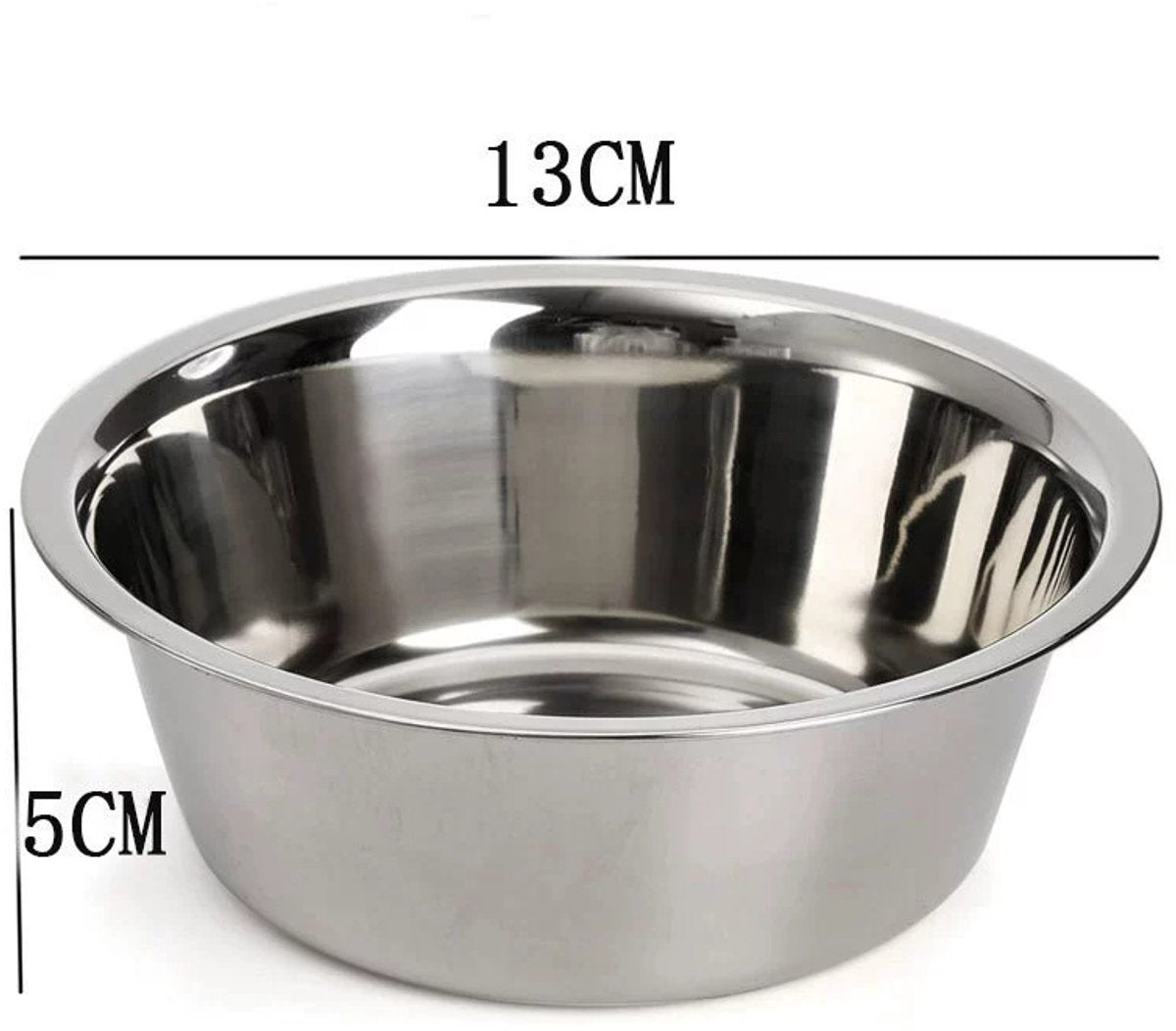 4-Pack Stainless Steel Food and Water Bowls for Cats and Dogs - Pet Food and Water Bowls - Pet Bowls - For Large, Medium, and Small Dogs - Kitten Bowls - Puppy Bowls - Image 2