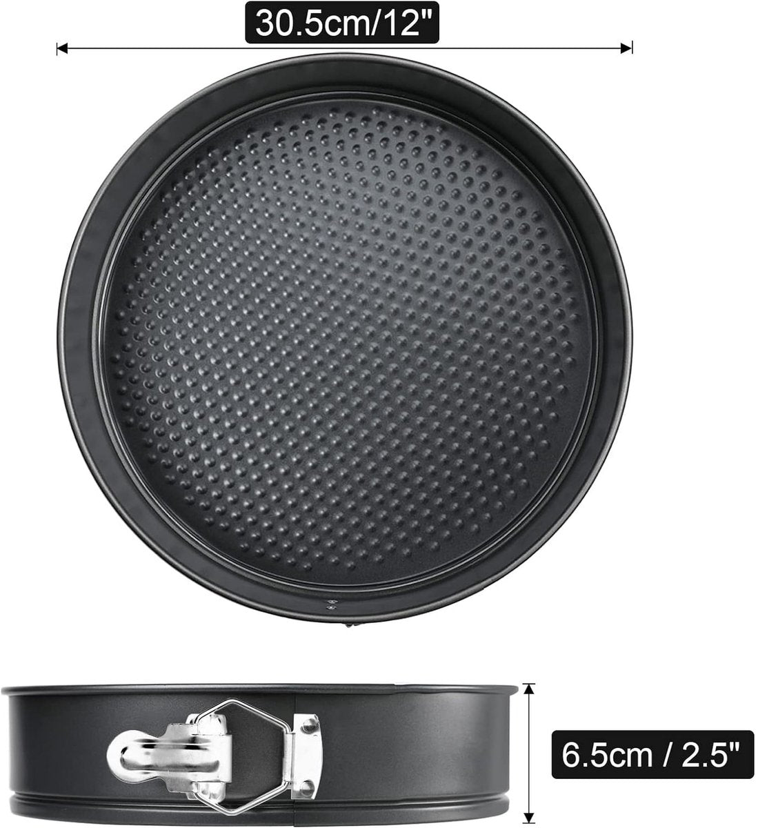 Nonstick Cheesecake Pan - Removable Bottom, Large Cake Pan - Great for Christmas and Birthdays - 12 Inches - Image 2