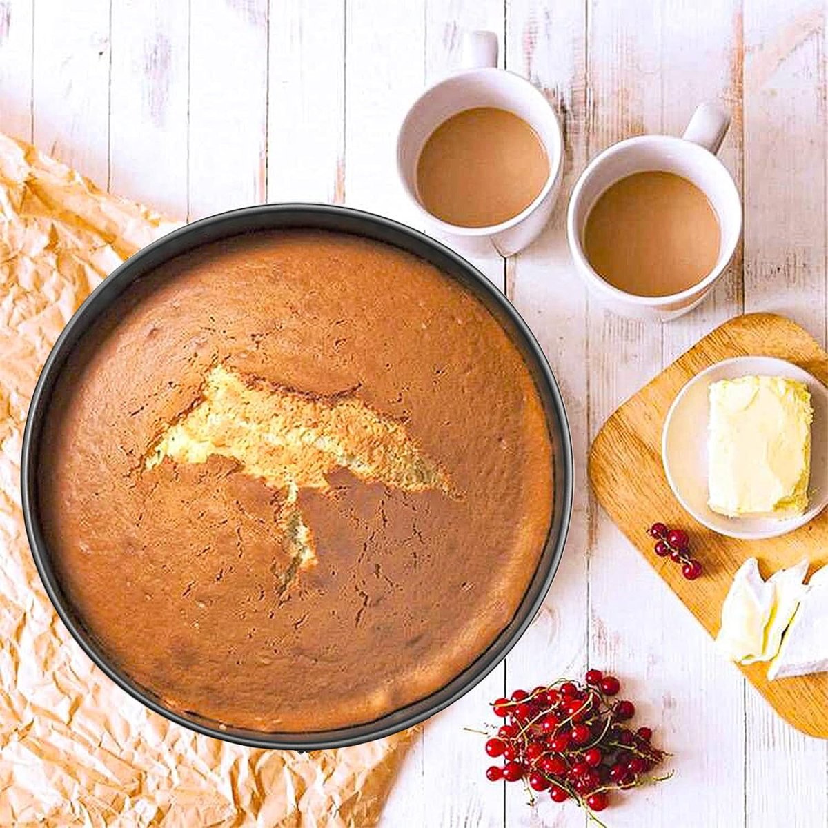 Nonstick Cheesecake Pan - Removable Bottom, Large Cake Pan - Great for Christmas and Birthdays - 12 Inches - Image 5