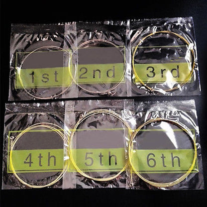 Guitar Strings - 6 Strings - Rust Resistant and Durable - Clear Tone - Folk Guitar Strings - Folk Guitar Steel Strings (Copper Strings) - Image 2