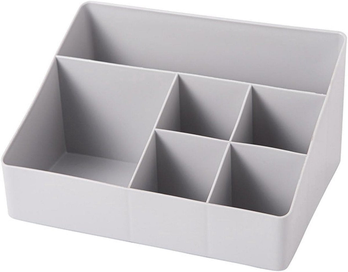 Makeup Storage Box - Thick Square Makeup Box with Multiple Grids - Multifunctional Storage Box for Office - Cosmetics Storage Box - Image 2
