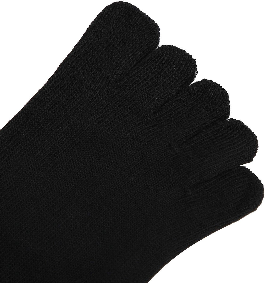 Socks - Pack of 5 pairs - Split Toe Socks - Breathable - Men's Socks - Sports Socks (Black) - Image 4