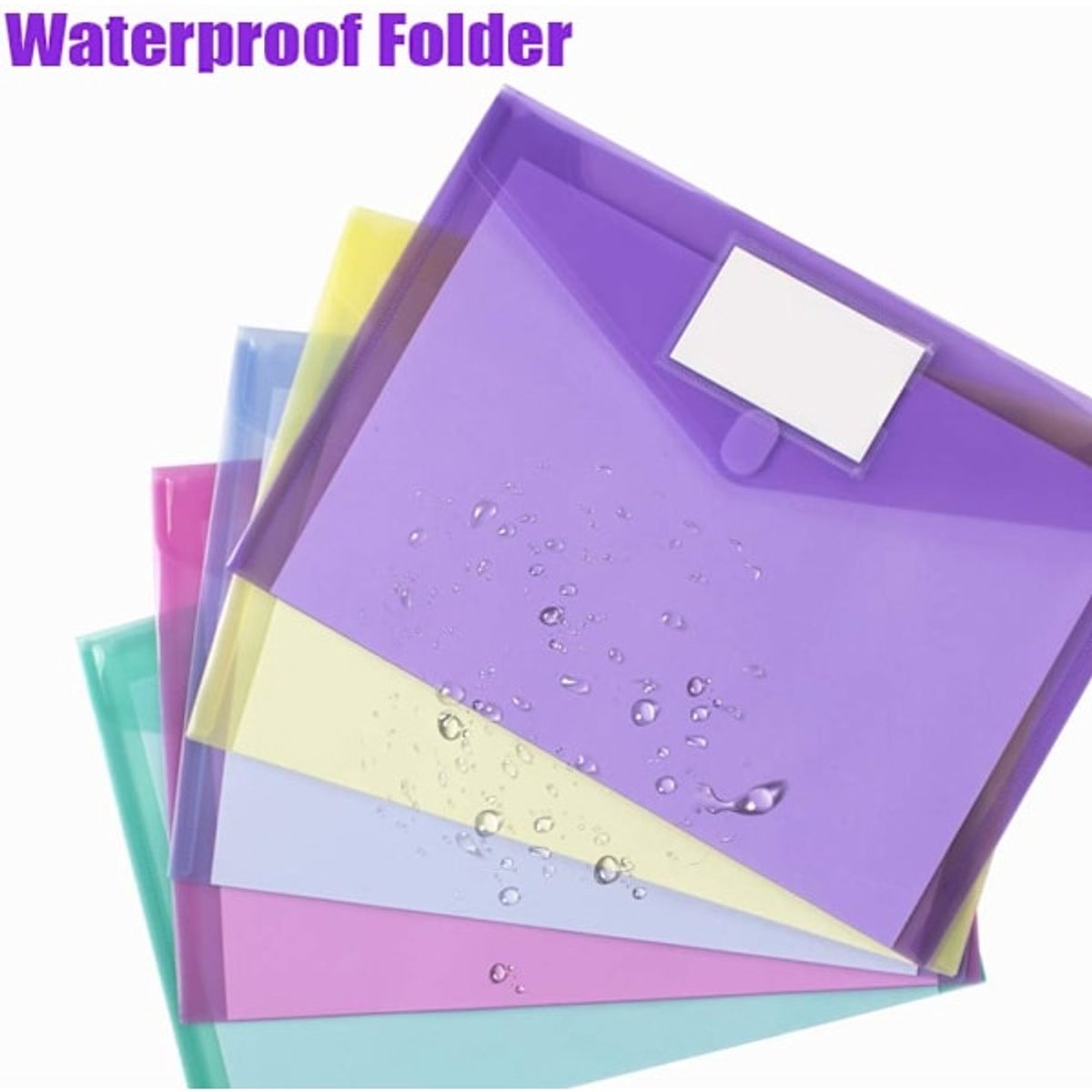 A4 folders - Buttons - Colored envelopes - Pack of 10 - Image 4