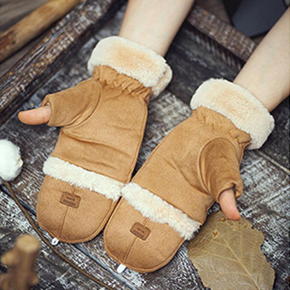 Gloves - Women's Gloves - Warm Gloves - Fingerless Gloves - Suitable for walking, commuting, running, hiking, outdoor activities and cold winters. (Pink) - Image 2