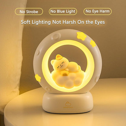 Night Light - Children's Night Light - Parents' Night Light - Rechargeable Desk Lamp - Bedside Cat Lamp - With Touch Sensor - With Dimming Function - A Perfect Gift for Girls and Kids (Cat) - Image 4