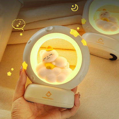 Night Light - Children's Night Light - Parents' Night Light - Rechargeable Desk Lamp - Bedside Cat Lamp - With Touch Sensor - With Dimming Function - A Perfect Gift for Girls and Kids (Cat) - Image 5