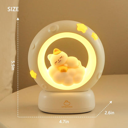 Night Light - Children's Night Light - Parents' Night Light - Rechargeable Desk Lamp - Bedside Cat Lamp - With Touch Sensor - With Dimming Function - A Perfect Gift for Girls and Kids (Cat) - Image 6