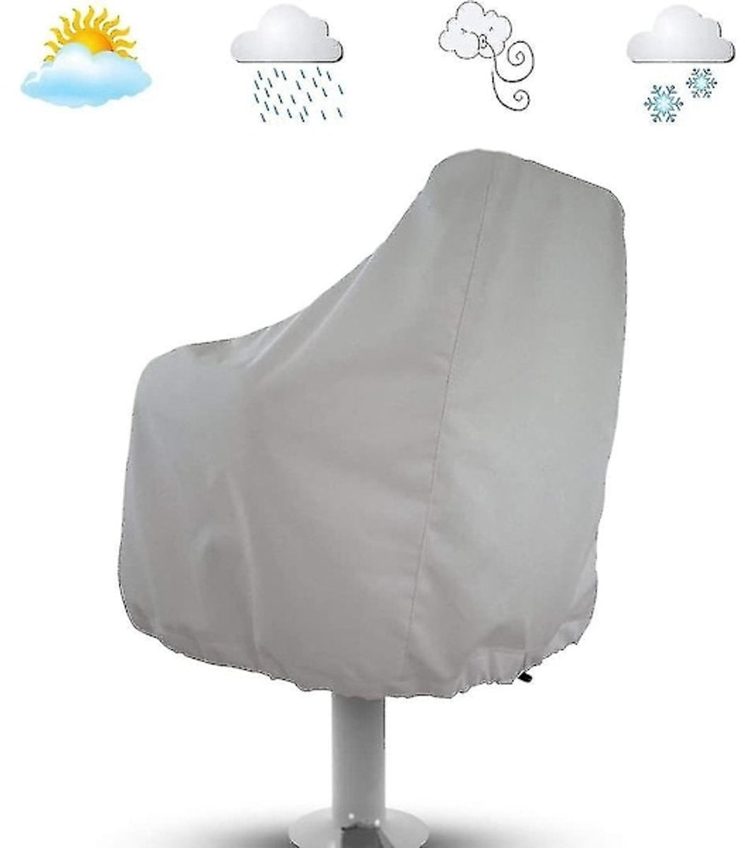 Seat Covers - Waterproof Outdoor Seat Covers for Pontoon Boats, Captain's Chairs - Oxford Fabric Seat Covers for Driver's Seat - 2-Pack - Image 5