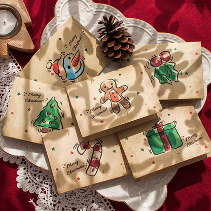 Christmas cards with envelopes - 6 sets - Christmas Eve cards - Christmas decorations - Christmas cards - New Year's cards - Making Christmas cards - Christmas card sets
