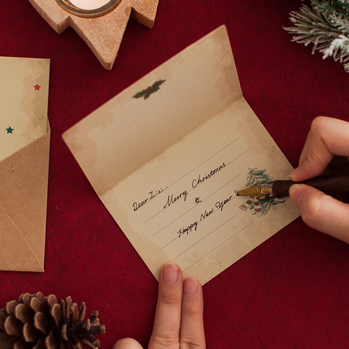 Christmas cards with envelopes - 6 sets - Christmas Eve cards - Christmas decorations - Christmas cards - New Year's cards - Making Christmas cards - Christmas card sets - Image 2
