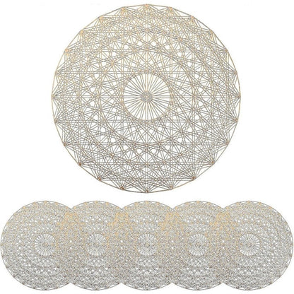 Restaurant placemats - round - 6-pack