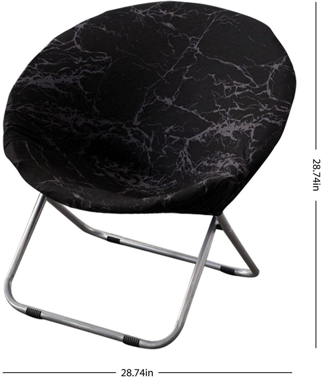 Chair Cover - Round Folding Moon Sun Elegant Stretch Chair Cover - Stretch Disc Chair Cover - Image 2
