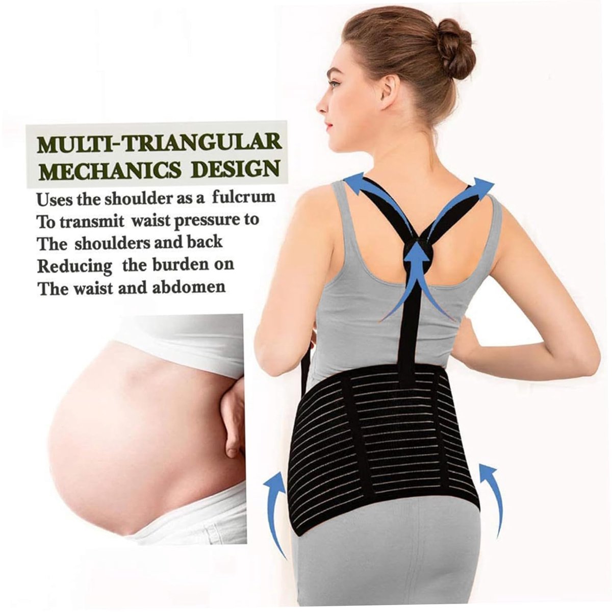 Belly Support - Pregnancy - Black XL - Image 2
