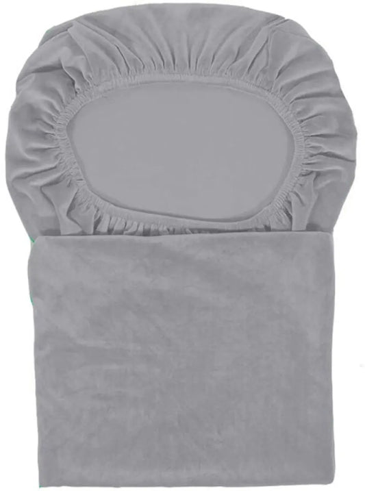 Chair Covers - Set of Velvet Chair Covers - Gray Chair Covers - Stretch Dining Chair Covers - Set of 6 - Image 2