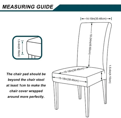 Chair Covers - Set of Velvet Chair Covers - Gray Chair Covers - Stretch Dining Chair Covers - Set of 6 - Image 5