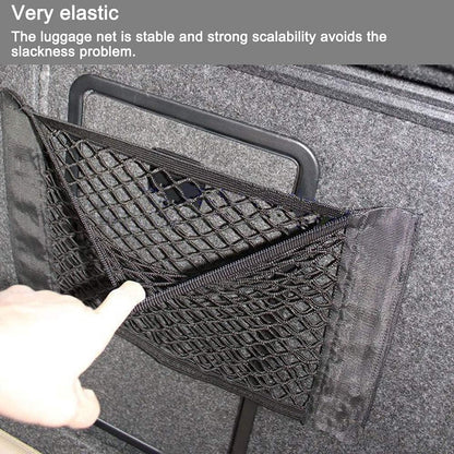 Car Trunk Storage Net (2-Pack) - Storage Bag 50*25cm - With Velcro - Car Seat Storage Net - Universal Net Bag for SUVs, Sedans and Trucks - Suitable for storing mobile phone accessories, water bottles - Image 3