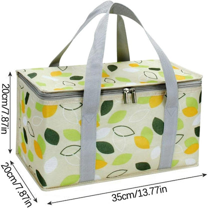 Large Cooler Bag - Picnic Cooler Bag, Lunch Bag - Lined - Keep Warm or Cold - Insulated Cooler Bag for Camping, BBQ, Home, Car & Outdoor Activities - Image 2