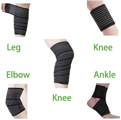 Elastic Knee Brace - Suitable for the Legs - Ideal for Sports Such as Squats, Basketball, Running, Tennis and Football (Black - 1 Piece) - Image 3