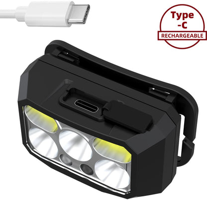 Headlamp LED Rechargeable - Headlight - 2-Pack LED Headlamp - Rechargeable - Ultralight, High Brightness - Waterproof Headlamp Flashlight, Suitable for Hiking, Camping, Running, Fishing and Hunting - Image 2