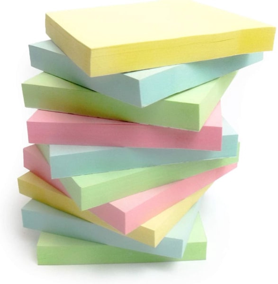 Colorful Sticky Notes - Self-Adhesive Notepads - Student Notebooks - Tear-Off - 4 Packs, 100 Sheets - Image 4