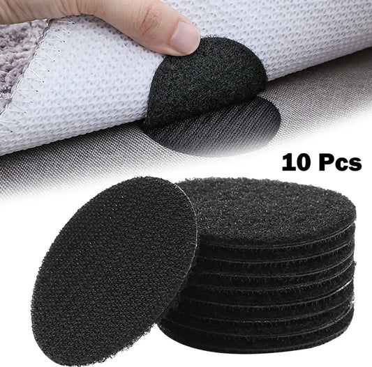 Set of 10 - Removable and Reusable - Trace-Free Adhesive - Sofa Cushion Fastener - Anti-Tread Mat for Bed Sheets - Image 3