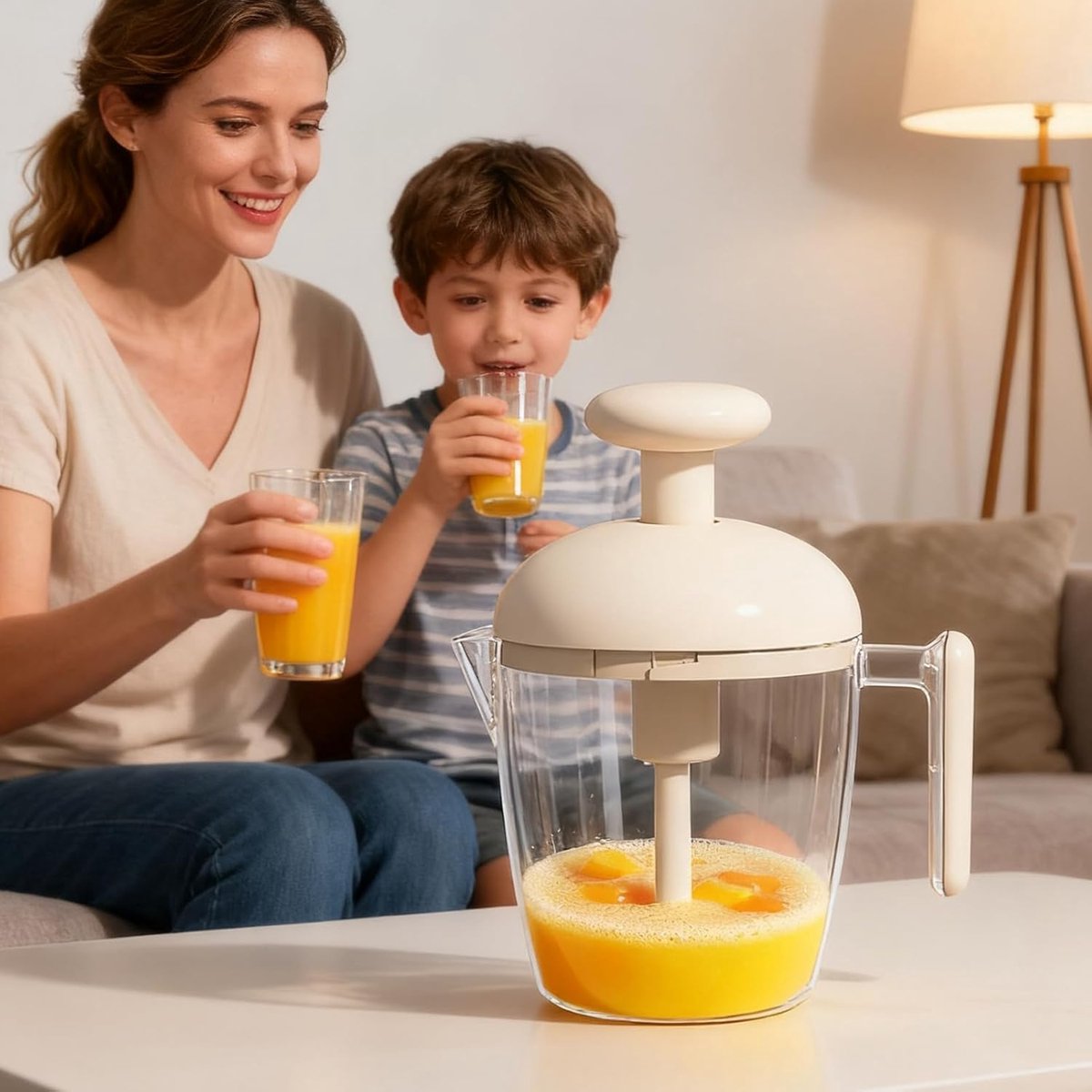 Mixing Cup - Blender - Kitchen Tool - Whisk - Hand Press - Transparent Housing - Portable - Suitable for mixing batter, smoothies, cream, butter, etc. - Image 5