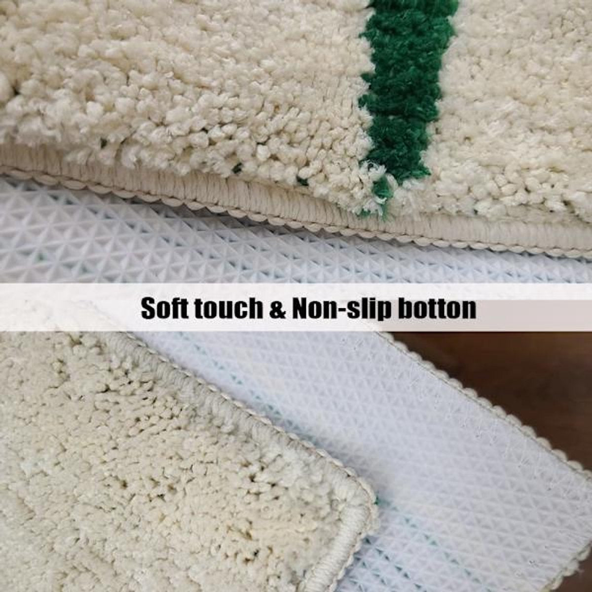 Non-slip bath mat - Indoor/outdoor living room - kitchen - bedroom non-slip - bath mat - soft and absorbent bath mat (40*60cm) - Image 3