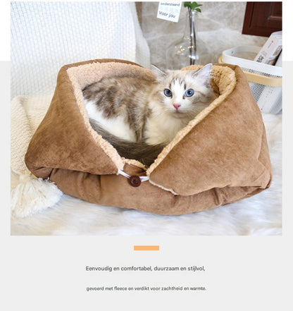 Dog Bed - Cat Bed - Dog Mat - 2-in-1 Warm Cat Bed - Pet Bed - Cat Sofa - Cat - Soft and Fluffy - 70*50cm - Image 3