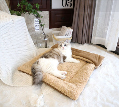 Dog Bed - Cat Bed - Dog Mat - 2-in-1 Warm Cat Bed - Pet Bed - Cat Sofa - Cat - Soft and Fluffy - 70*50cm - Image 5