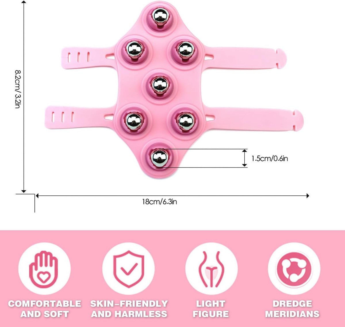 Ball Massage Gloves - Massage Gloves - Portable Body Massage Roller - Palm-Shaped Massage Gloves - Metal Ball Massager - Image 5