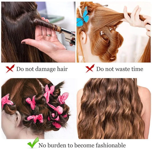 Curling Iron - 20 pieces - Curling iron with sponge - Curling iron for short hair - No heating required - Spiral curling iron - Mini curling iron - Soft and elastic sponge material - Styling tools hair - DIY hair styling tools for women - Image 4