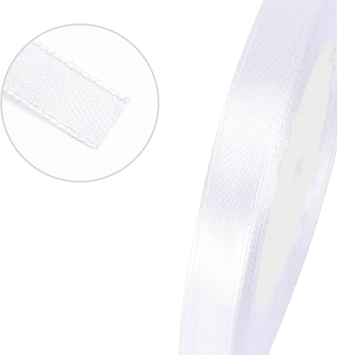 Gift Wrap Ribbon - 22mm Off-White Satin Ribbon - 10mm Wide - Suitable for Gift Wrapping, Valentine's Day Decorations, Heavy Fabrics - Handmade and Wedding Decorations - Gift Wrapping - Image 2