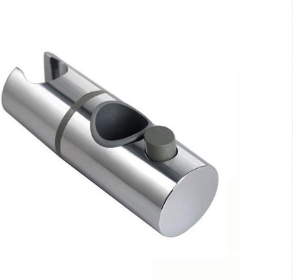 Shower Rod Slide Rail - 24mm Diameter - Handheld Shower Head Holder - Adjustable - ABS Material - Handheld Shower Head - Shower Head - Shower Head Holder - Handheld Shower Head Holder - Shower - Bathroom - Silver - Universal - Suitable for shower rods - E