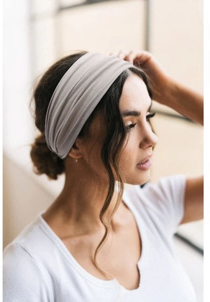 Headbands - Wide Headbands for Girls - Elastic Running Straps - Yoga Straps - 4-Pack - Image 3